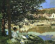 Claude Monet On the Bank of the Seine, Bennecourt, 1868 oil painting on canvas